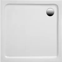 Ottofond Duschwanne Rubi 80 x 80 x 3 cm, weiß - Duschwanne in elegantem Weiß, extrem flach mit nur 3 cm Höhe, ideal für barrierefreies Duschen und moderne Badezimmergestaltung.