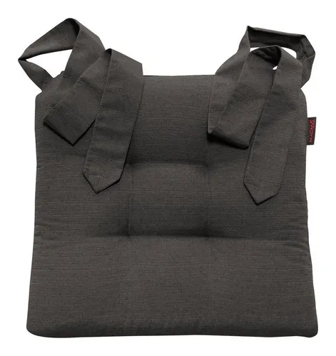 Magma Heimtex Sitzkissen Fino 2er Set mit Schlaufenband - Stuhlkissen Fino in der Größe 42cm x 46cm x 7cm, extra dick für optimalen Sitzkomfort. Ideal für Rattanstühle, mit praktischen Schlaufen zur sicheren Befestigung.