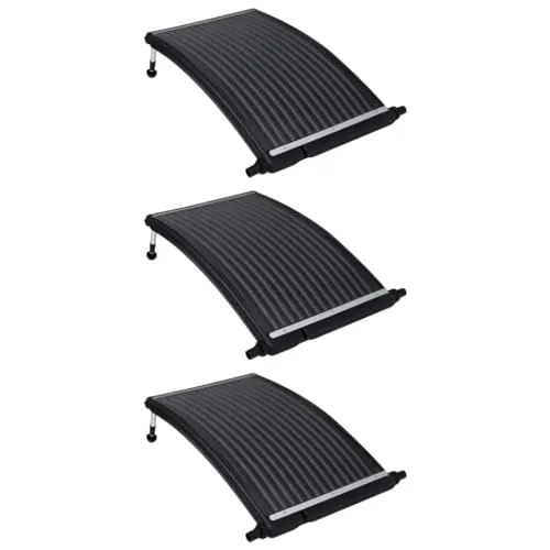 vidaXL 3X Solar Heizung für Pool - Gebogene Solarheizung für optimale Wärme - Poolheizung aus hochwertigen Materialien, die Sonnenenergie effizient nutzt. Ideal für oberirdische Pools, sorgt für warmes Wasser und maximale Heizeffizienz.