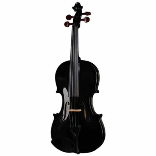 Stentor SR1401 Harlequin Violinset 4/4 BK - Komplettes Violinset für angehende Musiker, ausgestattet mit hochwertigem Griffbrett und Brasilholzbogen. Ideal für den Einstieg in die Welt der Musik, inkl. leichtem Koffer für den sicheren Transport.