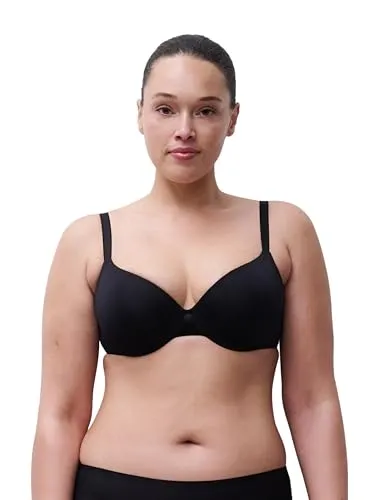 Chantelle Essential, Bedeckender T-Shirt-Bh für Damen - Eleganter T-Shirt-BH in Schwarz mit bedeckendem Schnitt. Ideal für den täglichen Komfort und mit verstellbaren Trägern für eine perfekte Passform.