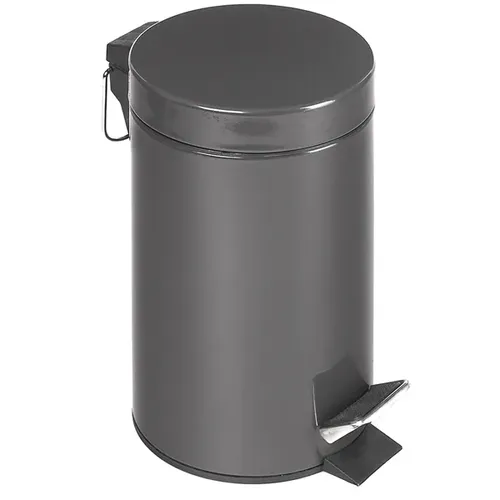 Kosmetikeimer VAR Treteimer 5 L anthrazit - Haushaltszubehör mit Inneneimer und bodenschonendem Kantenschutz, ideal für ein sauberes und stilvolles Badezimmer.