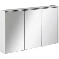 FACKELMANN Denver Spiegelschrank 110 cm, 3-türig mit LED - Badezimmerspiegel mit modernem Design, 3-türig und energieeffizienter LED-Beleuchtung für ein stilvolles Badezimmerambiente.