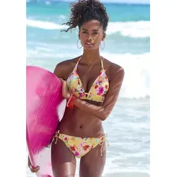 Triangel-Bikini-Top "Mila" - Florales Design, Gr. 34, Cup A/B - Bikini Tops: Modisches Triangeltop von Sunseeker mit herausnehmbaren Cups und breiten Seitenstegen für optimalen Halt. Perfekt für den Strand und Pool!