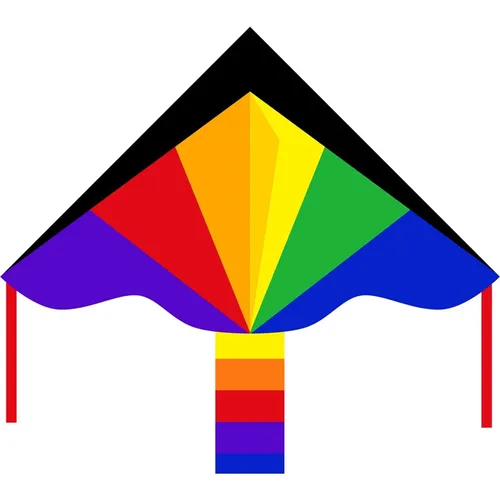 Ecoline Einleiner Drachen Simple Flyer Rainbow Spannweite (Details) 1200mm Windstärken-Eignung 2 -