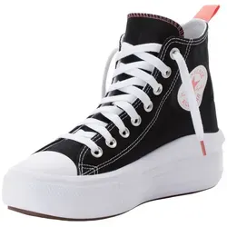Converse Chuck Taylor All Star Move High Schwarz 38 EU - Stylische hoch geschnittene Sneakers für Erwachsene in Schwarz, ideal für lässige Outfits und maximalen Tragekomfort.
