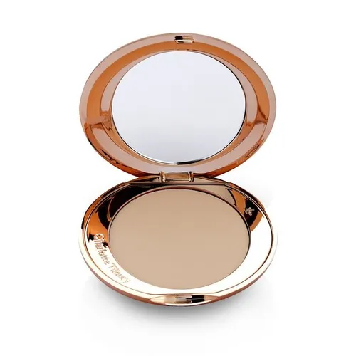 Charlotte Tilbury Nachfüllbare Airbrush Flawless Finish | 8 g | Medium - Puder mit mattierendem Effekt für ein perfektes Finish, ideal für ein makelloses Hautbild den ganzen Tag über.
