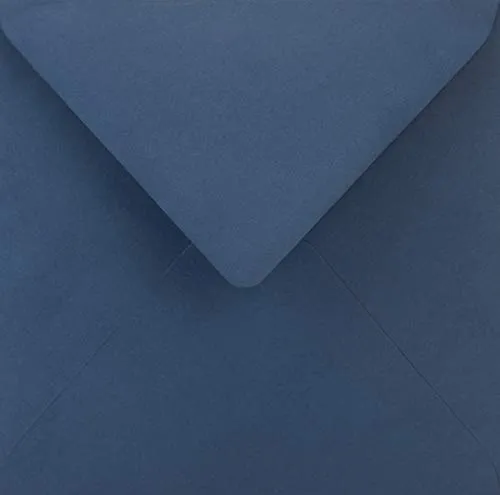 Netuno 25 Briefumschläge quadratisch Blau 153x 153 mm 115g Sirio Color Blu Umschläge ohne Fenster für Hochzeit Geburtstag Taufe Weihnachten Einladungskarten Einladungsumschläge blaue Briefhüllen