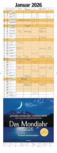 Das Mondjahr 2026 - Familienkalender: Mit Fotos von Gerhard Eisenschink - Das Original