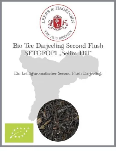 Bio Tee Darjeeling Second Flush SFTGFOP1 Selim Hill 1 kg