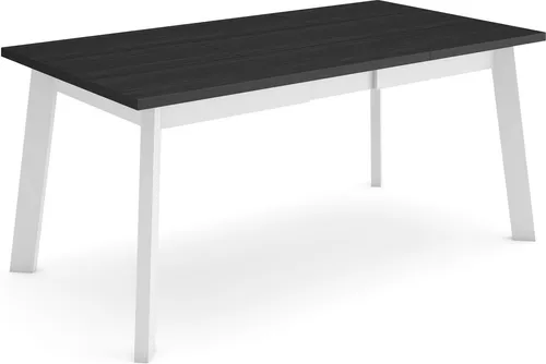 Skraut Home Esszimmertisch 167x90 cm für 8 Gäste - Schwarz - Moderner Esstisch von Skraut Home, ideal für 8 Gäste. Mit stabilen Holzbeinen und rustikalem Design, perfekt für Familienfeiern und vielseitige Nutzung. Einfache Montage ohne spezielle Werkzeuge.