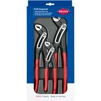 Knipex Wasserpumpenzange 002009 V03 - 3er Set mit 1 1/2 Zoll, 2 Zoll und 2 3/4 Zoll, hohe Stabilität und 30% mehr Greifkapazität, Made in Germany