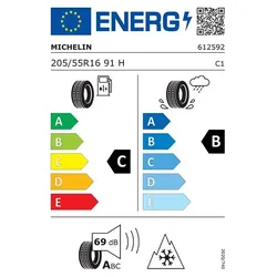 Michelin Crossclimate 2 M+S 3PMSF 205 55 R16 91H - Ganzjahresreifen für spürbare Sicherheit, beste Leistung auf Schnee und hohe Langlebigkeit