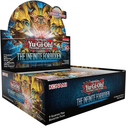 YuGiOh! The Infinite Forbidden - Display - 1st Edition - ENGLISCH - Erleben Sie die 1. Auflage des Yu-Gi-Oh! TCG mit diesem neuen Display. Ideal für Sammler und Spieler, bringt es spannende Booster mit einzigartigen Karten. Perfekt für alle ab 6 Jahren!