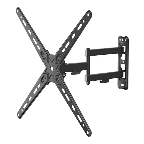 Wiltec TV Halterung 13"–55", TV Wandhalterung schwenkbar bis 25 kg, platzsparende Fernsehhalterung, Fernseher Wandbefestigung einfache Installation