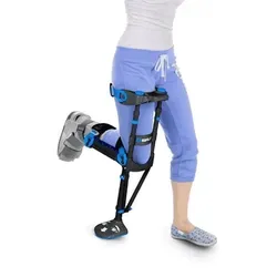 iWalk 3.0 Freihand Gehstütze - Universal - Schwarz - Innovative Kniehocker für Freiheit und Mobilität, entlastet den Körper und hält die Hände frei – ideal nach Unterschenkelverletzungen.