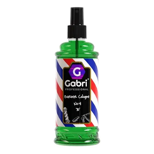 Gabri Barber Cologne | After Shave Spray für Männer | Rasur Duftwasser Aromatisch-Intensiv | Barber Eau de Cologne mit praktischen Pump-Spender | Turkish Cologne (No4, 400 ml (1er Pack))