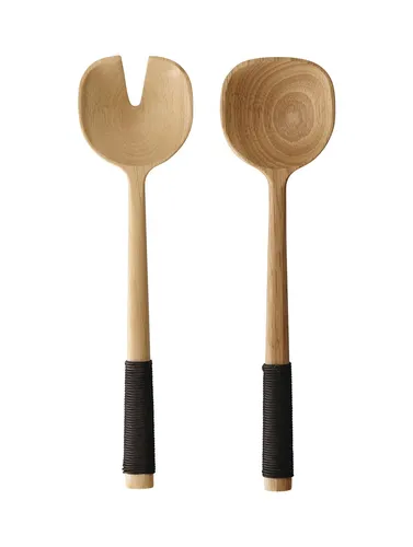 ASA SELECTION Besteck-Set 53931970 - 2-tlg. Salatbesteck aus Holz - Elegantes 2-teiliges Salatbesteck aus Gummibaumholz, ideal für stilvolle Anlässe und den Alltag. Perfekt für den Haushalt und um Ihre Salate ansprechend zu servieren.