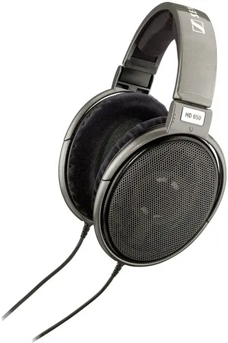 Sennheiser HD 650 Headphones - Kopfhörer, ohrumschließend für höchsten Komfort, mit 6,35 mm Stecker für audiophile Klangqualität und Titan-Design.