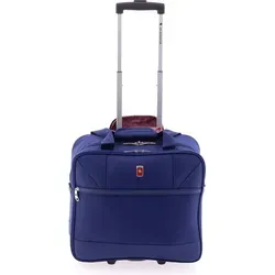 Gladiator 2100 Pilotentrolley 36 cm mit Laptopfach - Blau - Strapazierfähiger Pilotentrolley mit erstklassiger Organisation: Laptopfach für Geräte bis 46 cm, viele Fächer und komfortable Handhabung für Vielflieger und Geschäftsreisende.