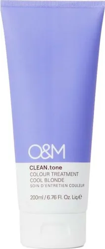 O&M CLEAN.tone Color Treatment Cool Blonde 200 ml - Haarfarben: Farbmaske für kühle Aschtöne, entfernt unerwünschte Gelbtöne und pflegt dein Haar gleichzeitig. Ideal für blondes bis sehr hellblondes Haar!