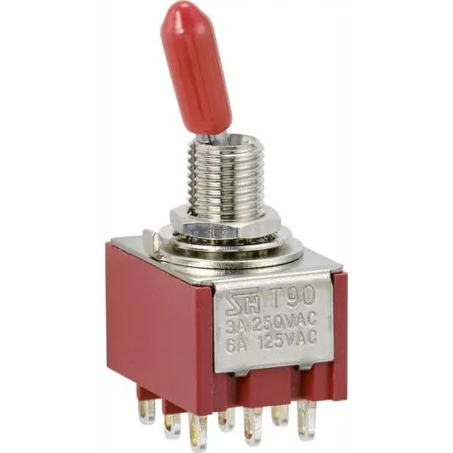 TRU COMPONENTS TC-9354008 Wippschalter 250 V/AC 3 A 3 x Ein/Ein rastend 1 St.