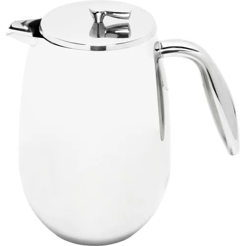 Bodum French Press Kanne 1L - French Press aus hochwertigem Edelstahl, zeitloses Design und perfekte Kaffeebereitung für ein aromatisches Geschmackserlebnis.