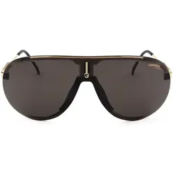 Carrera Superchampion Sonnenbrille Schwarz für Herren - Sonnenbrille mit 100% UV-Schutz, modernem Piloten-Design und elegantem Gold-Detail, ideal für stilvolle Auftritte in der Stadt oder auf Reisen.