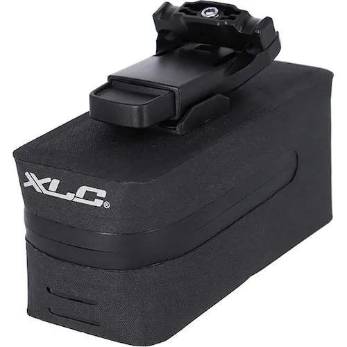 XLC BA-S110 Satteltasche mit Fidlock 'Push' Verschluss, schwarz/anthrazit - Fahrradtaschen mit innovativem Fidlock 'Push' System für schnellen Zugriff und sicheren Halt, ideal für jeden Fahrradfahrer.