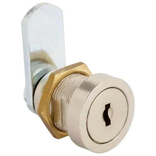 Burg-Wächter 32531 Universalzylinder, Ersatzzylinder für Briefkästen/Spinde/Schaukästen, Scheibenzylinder mit 2 Wendeschlüsseln, ZS 84 SB, Silber