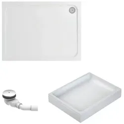 Schulte Duschwanne Modell A 100x80 cm - Duschwanne aus hochwertigem Sanitäracryl mit Ab- und Überlaufschutz, pflegeleicht und langlebig – ideal für jedes Badezimmerlayout.