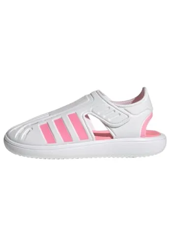 adidas Summer Closed Toe Water Sandalen, Cloud White/Beam Pink/Clear Pink, 33 EU - Wassersandalen für Kinder, leicht und komfortabel mit gepolsterter Zwischensohle, ideal für Abenteuer am Wasser.