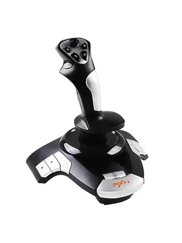PXN-F16 Joystick - Ergonomisches Design mit Vibrationsfunktion - Gaming-Zubehör mit realistischem Vibrationssystem und 8-Wege-Hut-Schalter für perfekte Kontrolle in Flugspielen. Ergonomisch gestaltet für maximalen Komfort während langer Spielsessions.