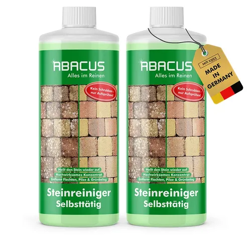 ABACUS Nell Ultra Algenentferner - Extrem starkes Konzentrat mit Langzeitschutz - Reinigungsmittel für Terrassen, Dächer und mehr. Effektiver Grünbelagentferner mit selbsttätiger Wirkung und langanhaltendem Schutz gegen Algen und Flechten.