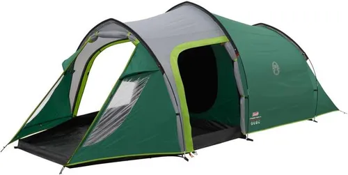 Coleman Chimney Rock 3 Plus Tunnelzelt für 3 Personen - Tunnelzelt für 3 Personen mit patentierter BlackOut Bedroom Technologie für erholsamen Schlaf und großzügigem Stauraum, ideal für Camping-Ausflüge.
