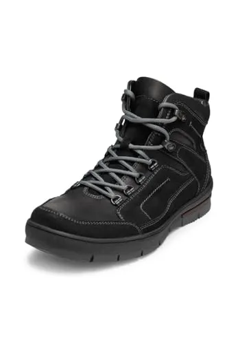 VITAFORM Trekking Herren Weite H Nubukleder schwarz, Größe 44 - Robuste Trekking-Schuhe aus hochwertigem Nubukleder, ideal für Outdoor-Aktivitäten. Mit einem atmungsaktiven Fleecefußbett für optimalen Tragekomfort bei jedem Schritt.