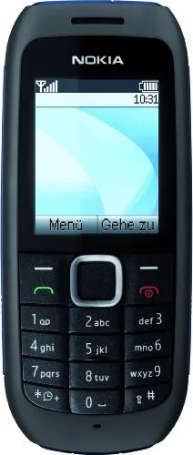 Nokia 1616 Handy (UKW-Radio, Farbdisplay, Flashlight) ohne Vertrag, ohne Branding, kein Simlock schwarz