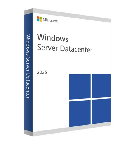 Microsoft Windows Server 2025 Datacenter - Lizenz für physischen Server - Lizenz für Microsoft Windows Server 2025 Datacenter ohne CPU- oder Core-Limits. Ideal für Unternehmen, die erweiterte Funktionen und robuste Verwaltungstools für ihre Rechenzentren benötigen.