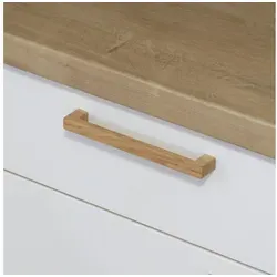ekengriep Möbelgriff 252, Holzgriff aus Eiche für Küche, IKEA Schrank, Schubladen usw. beige Bohrlochabstand: 416mm