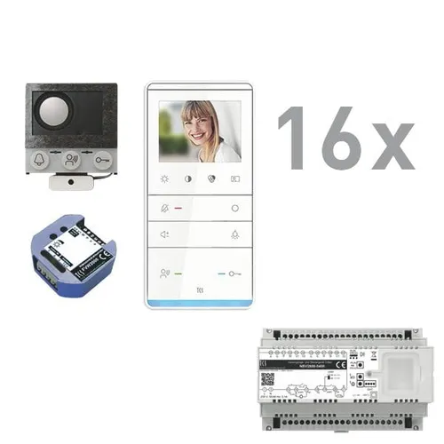 TCS PVIF160/001 Video-Sprechanlagen-Set für Briefkastenanlagen mit TASTA Video 16 WE
