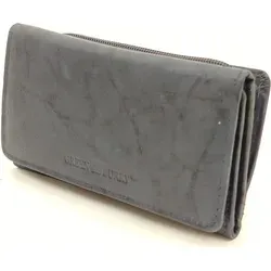 Greenburry Basic Reißverschluss-Damenkombi RFID nightblue - Elegante Damen-Geldbörse aus pflanzlich gegerbtem Nappa Kalbsleder mit RFID-Schutz. Bietet Platz für Münzen, Scheine und bis zu 10 Karten. Ideal für stilbewusste Frauen.