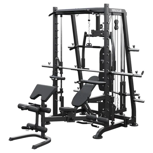 MAXXUS Multipresse 8.1 - Vielseitige Kraftstation für effektives Training - Kraftstation mit Hantelbank, Butterfly und Klimmzugstation. Ideal für ein umfassendes Krafttraining mit einer maximalen Gewichtsbelastung von 300 kg.