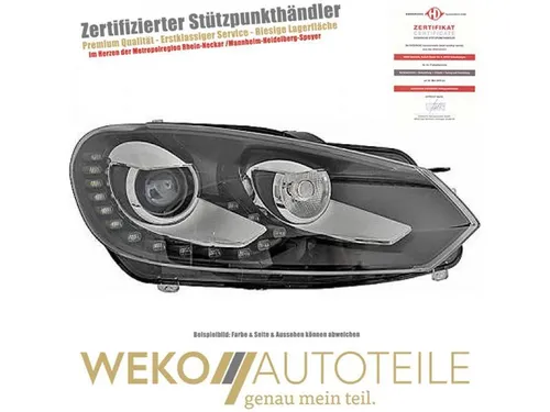 Hauptscheinwerfer rechts DIEDERICHS 2215086 für VW - Frontscheinwerfer für VW, mit 6 Leuchtefunktionen und hochwertiger LED/Bi-Xenon Technologie, ideal für Fahrzeuge mit Kurvenlicht.