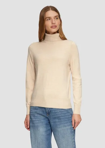 s.Oliver Longpullover im Feinstrick mit Rollkragen - Kuscheliger Longpullover aus hochwertigem Feinstrick mit elastischem Viskosestretch. Das elegante Design und die Rippblenden machen ihn zum idealen Casual-Begleiter für entspannte Tage.