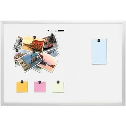 Magnettafel Whiteboard weiß 40x60 cm - Praktische Magnettafel Whiteboard 40x60 cm für Notizen und Planungen. Die magnetische Oberfläche ermöglicht einfaches Befestigen von Erinnerungen. Ideal für Büro und Zuhause, um alles im Blick zu behalten.