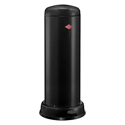 Wesco AbfallSMLR Big Baseboy Abfallsammler, Edelstahl, 38 x 38 cm, Schwarz