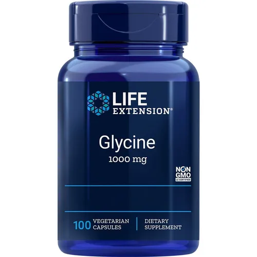 Life Extension, Glycine 1000mg, hochdosiert, vegane Kapseln