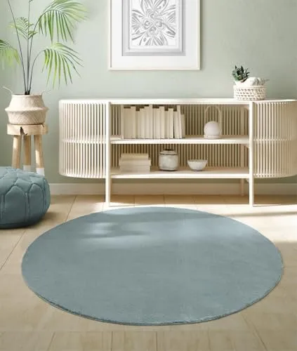 the carpet Relax Moderner Flauschiger Kurzflor Teppich - Teppiche Gegend, super soft in Felloptik, waschbar bis 30 Grad und mit rutschfester Unterseite - ideal für Wohnzimmer, Schlafzimmer oder Kinderzimmer.