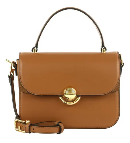 Furla Sfera Mini Top Handle Henkeltasche - Elegante Brandy Farbe - Handtaschen mit stilvollem Design und praktischem Zugang durch Überschlagklappe, ideal für den Alltag. Leicht und funktional mit abnehmbarem Schultergurt für vielseitigen Tragekomfort.