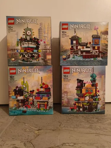 LEGO NINJAGO 40703-40706: Micro NINJAGO City Sammlung - LEGO (R) Komplette Sets & Packs, 4867 Teile für kreative Bauprojekte, ideal für NINJAGO-Fans und Sammler.